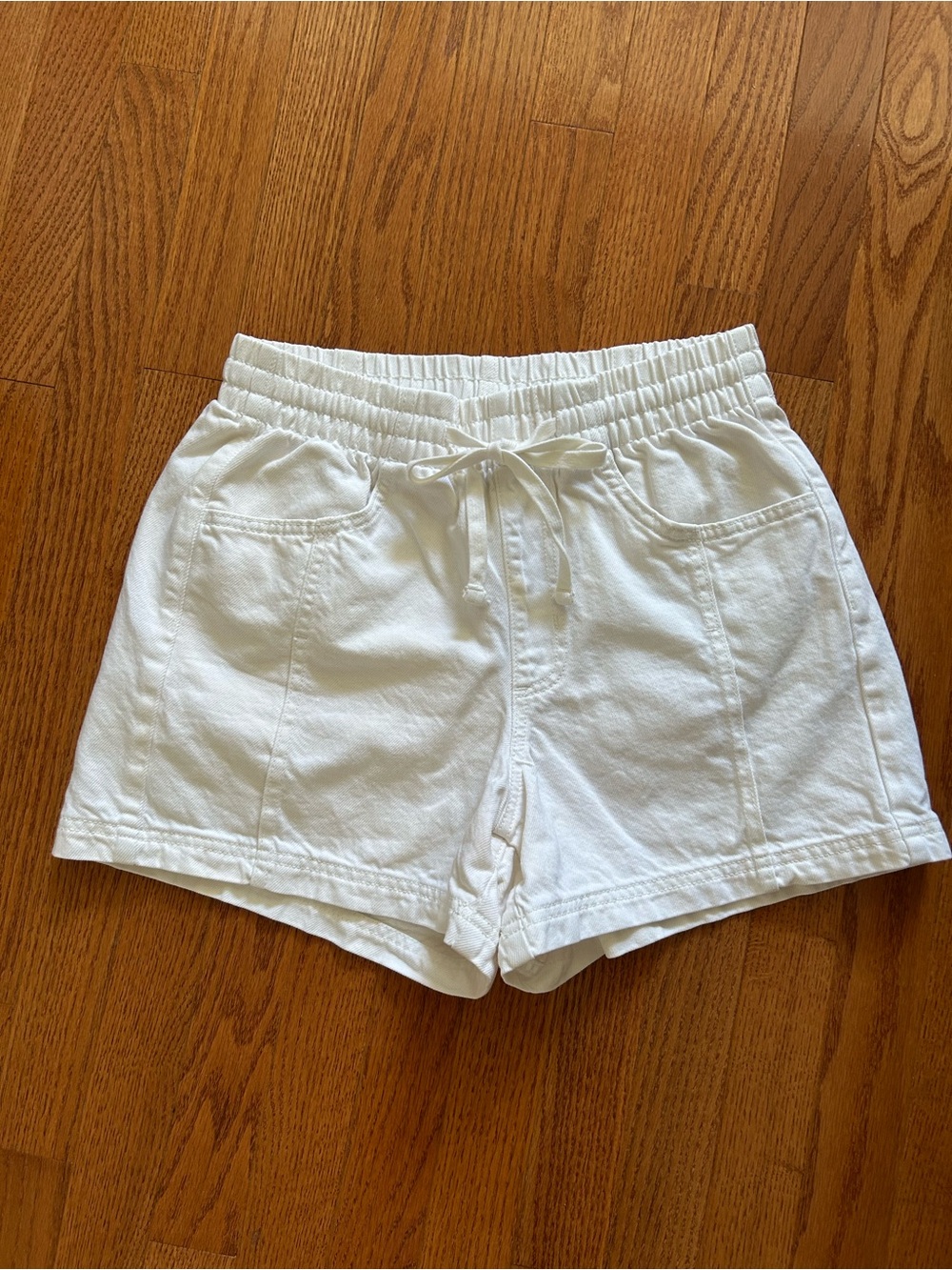 Universal Thread White Cotton Jean Shorts